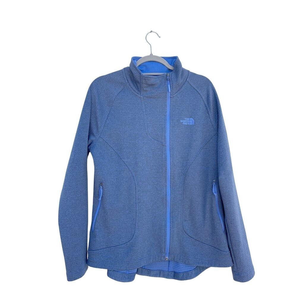 The North Face Women's "Needit" Full-Zip Jacket Amparo Blue Heather Sz L‎